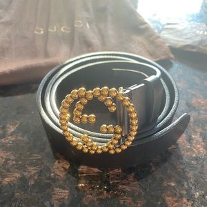 Authentic Black Gucci Belt